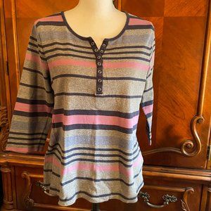"Croft & Barrow" Striped Top